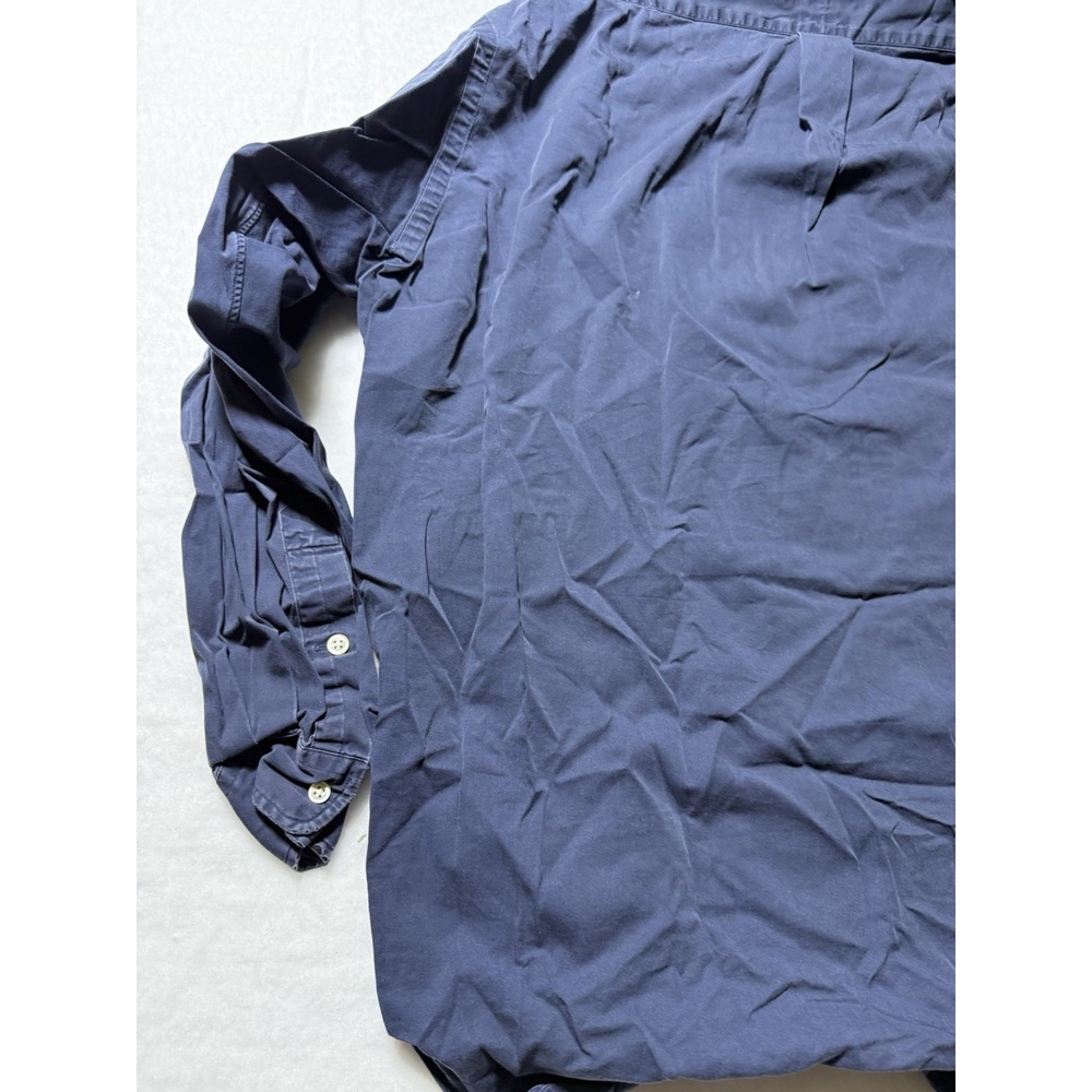 Polo Ralph Lauren Blake Shirt Mens XL Navy Button Front Long Sleeve Cotton - Picture 9 of 10